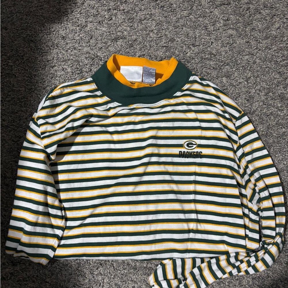 Green Bay Packers Striped Long Sleeve Shirt